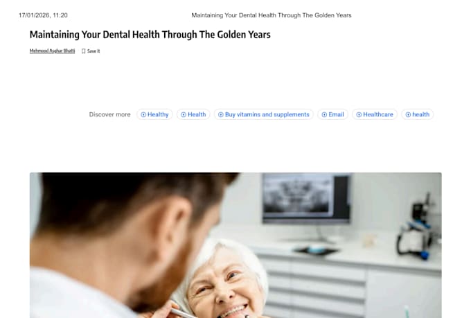 write expert SEO dental articles and patient friendly blogs